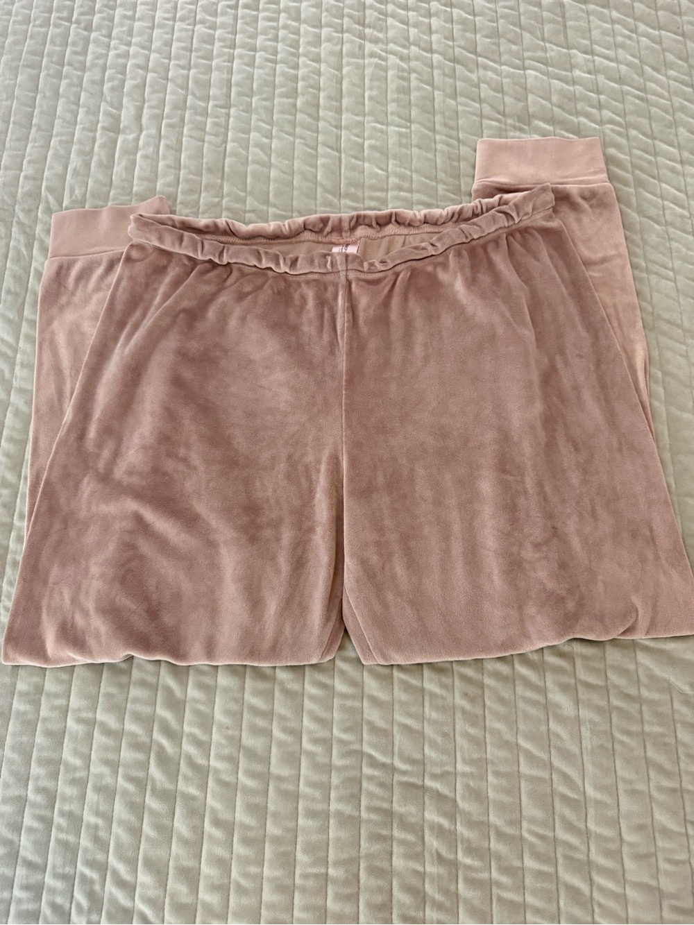 Juicy Couture Velour Pajama Set Rhinestone Y2K Loungewear Sleepwear - Size XL - Picture 9 of 12
